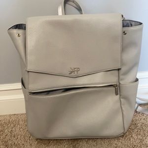 Freshly Picked diaper backpack in frost color
